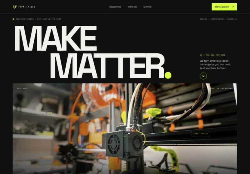 3D Printing Website Template