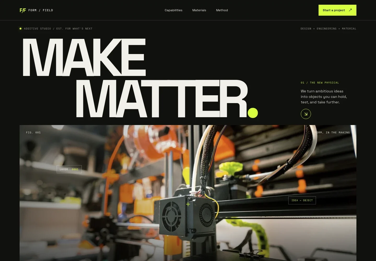 3D Printing Website Template