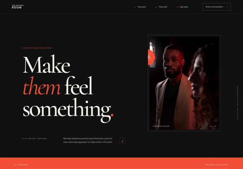 Actor Website Template