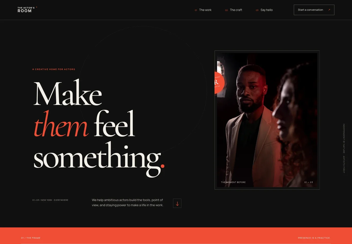 Actor Website Template