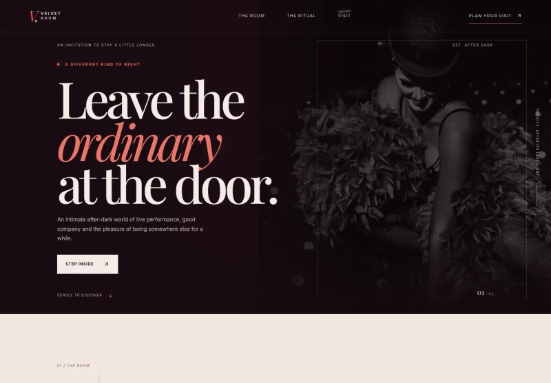 Adult Entertainment Club Website Template