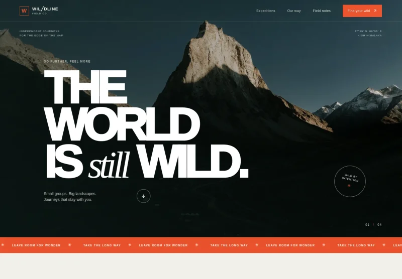 Adventure Travel Website Template