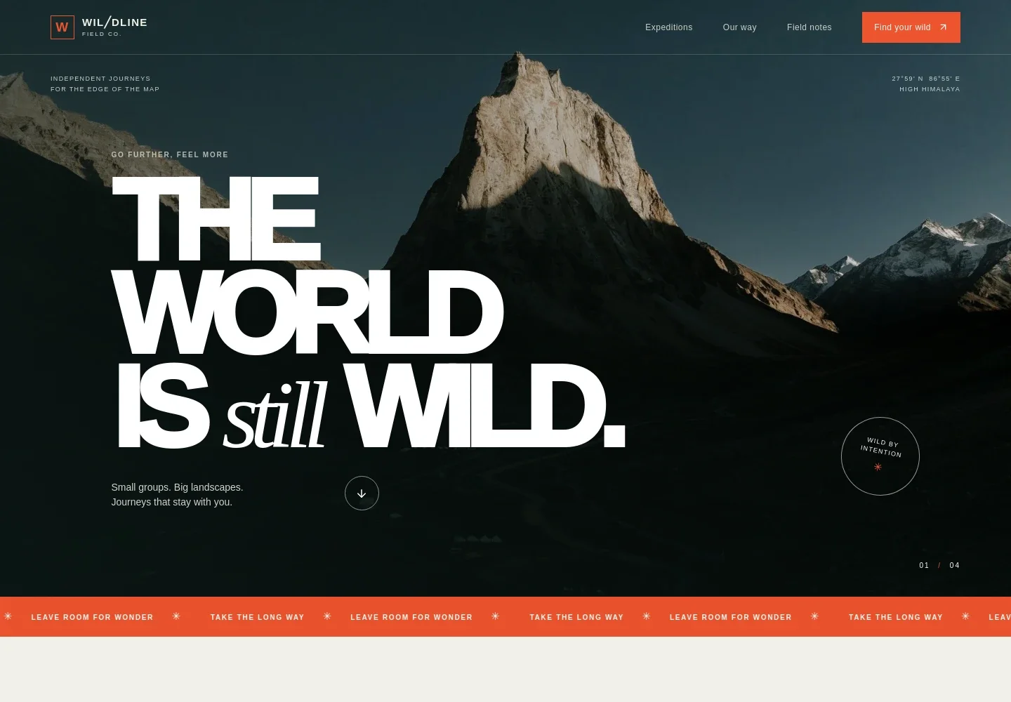 Adventure Travel Website Template