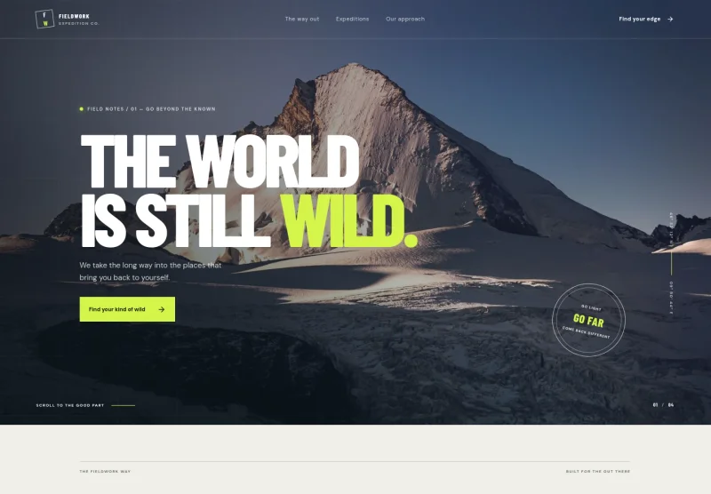 Adventure Website Template