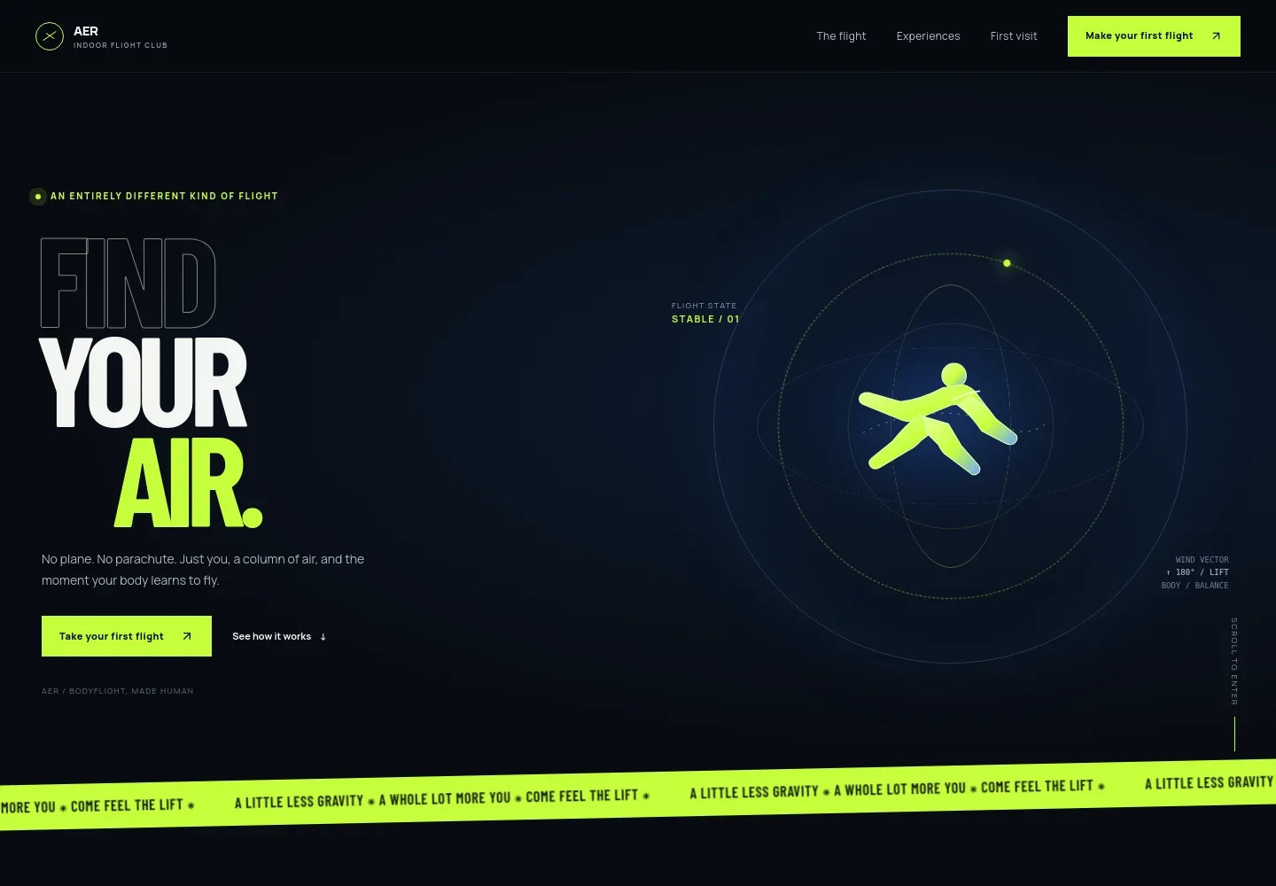 Aerial Sports Center Website Template