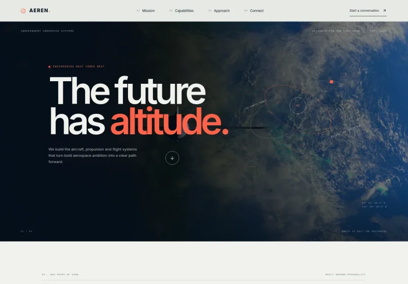 Aerospace Website Template