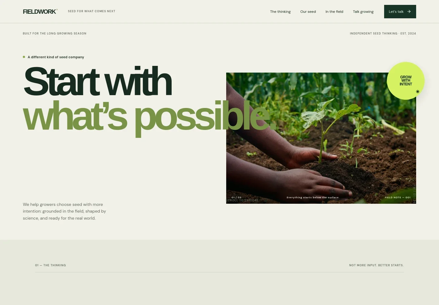 Agriculture Product Website Template