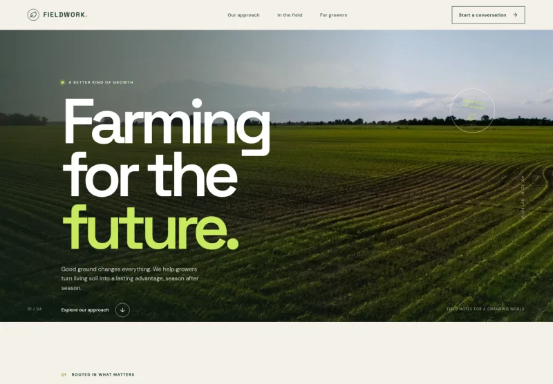 Agriculture Website Template