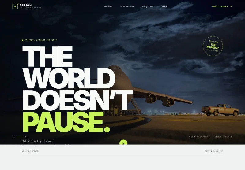 Air Cargo Website Template
