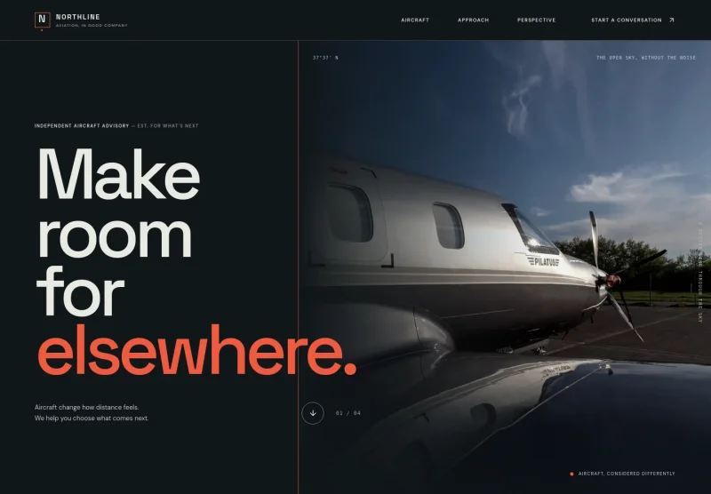 Aircraft Dealer Website Template