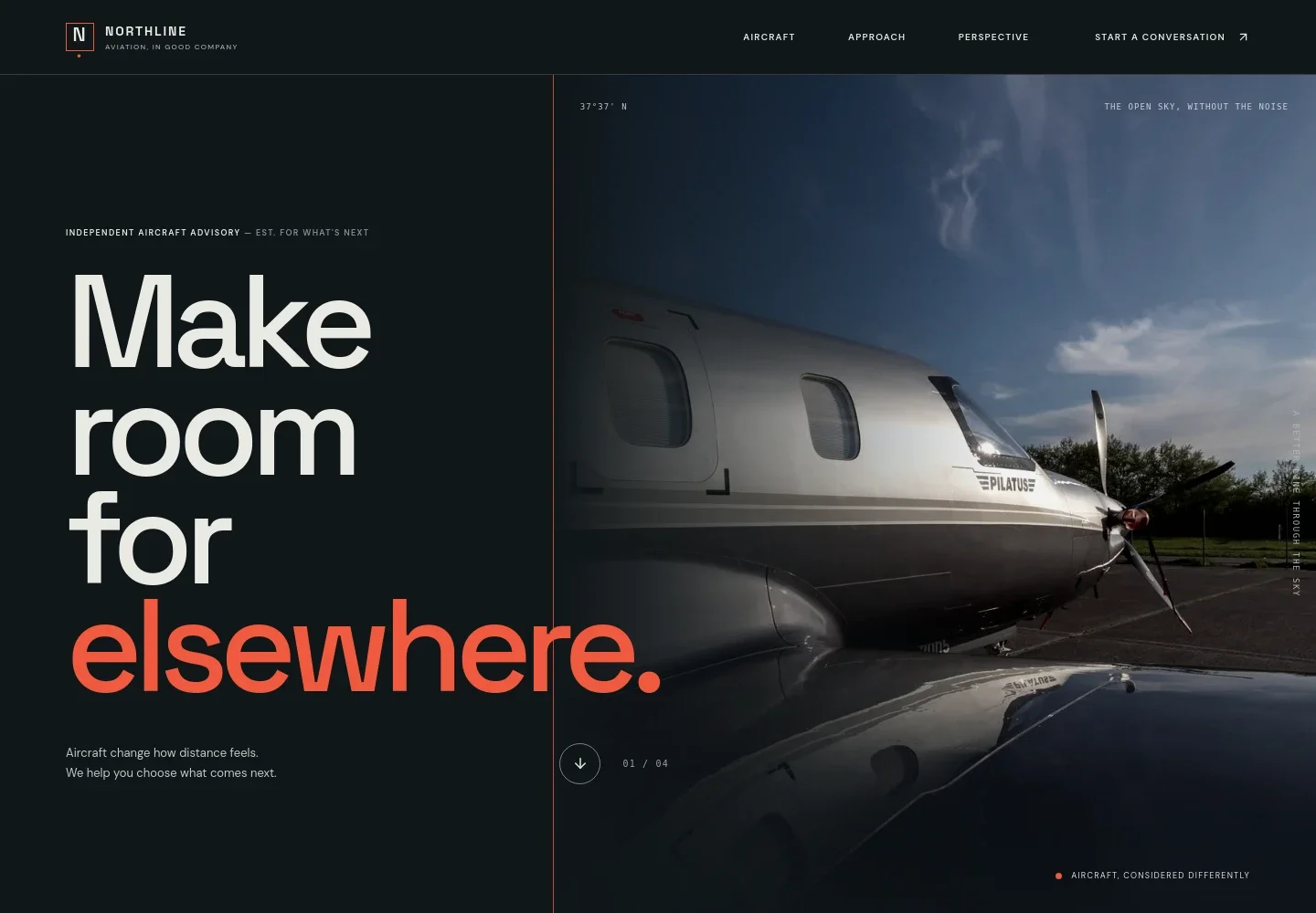 Aircraft Dealer Website Template