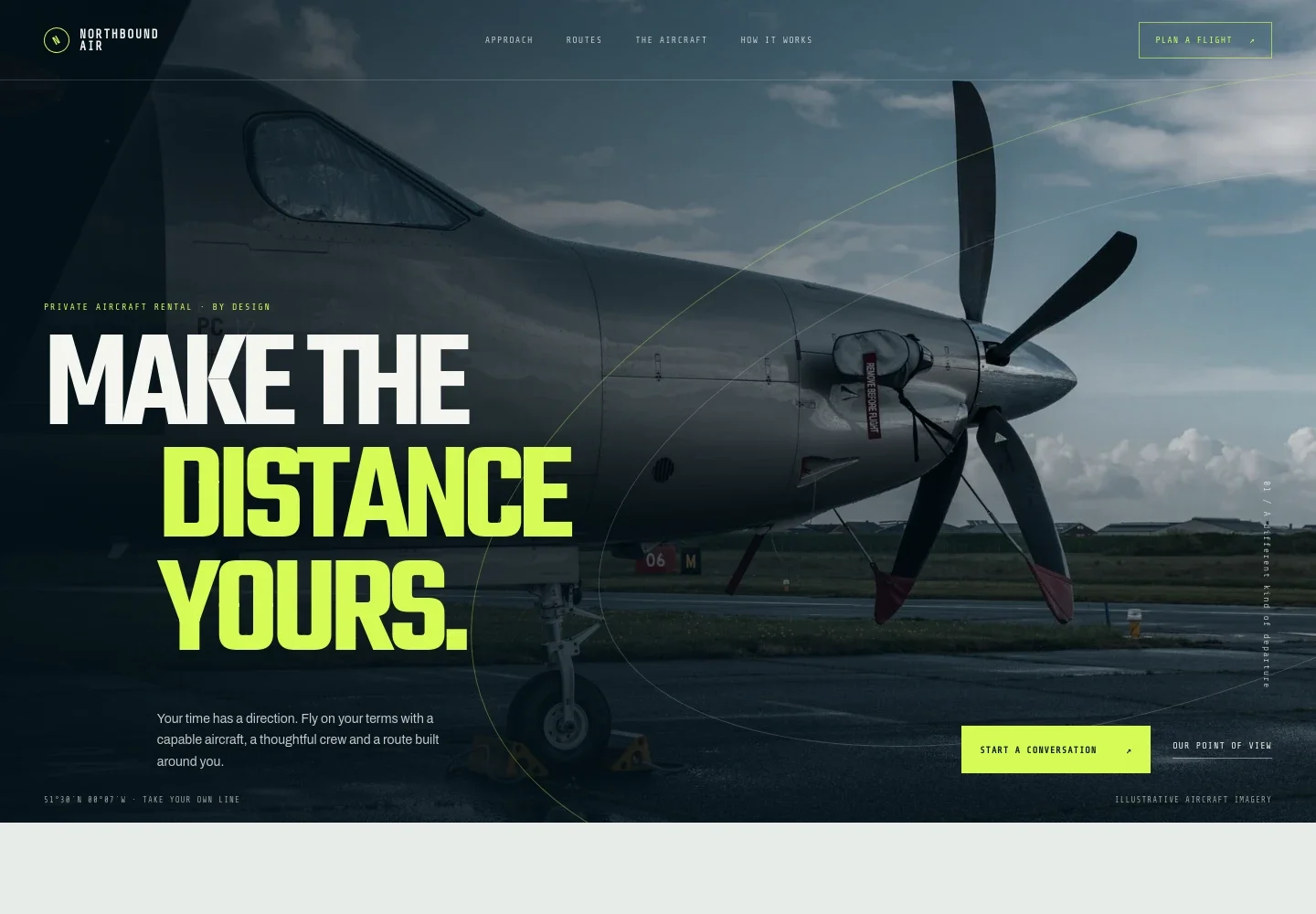 Aircraft Rental Service Website Template