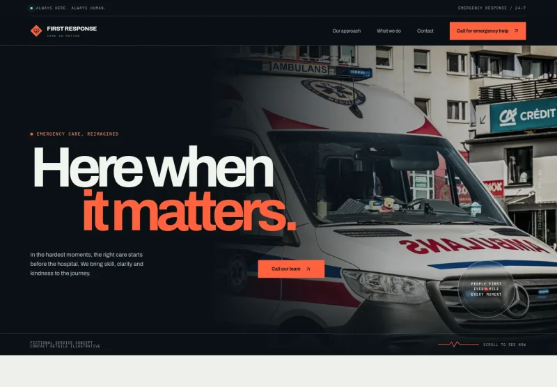 Ambulance Service Website Template