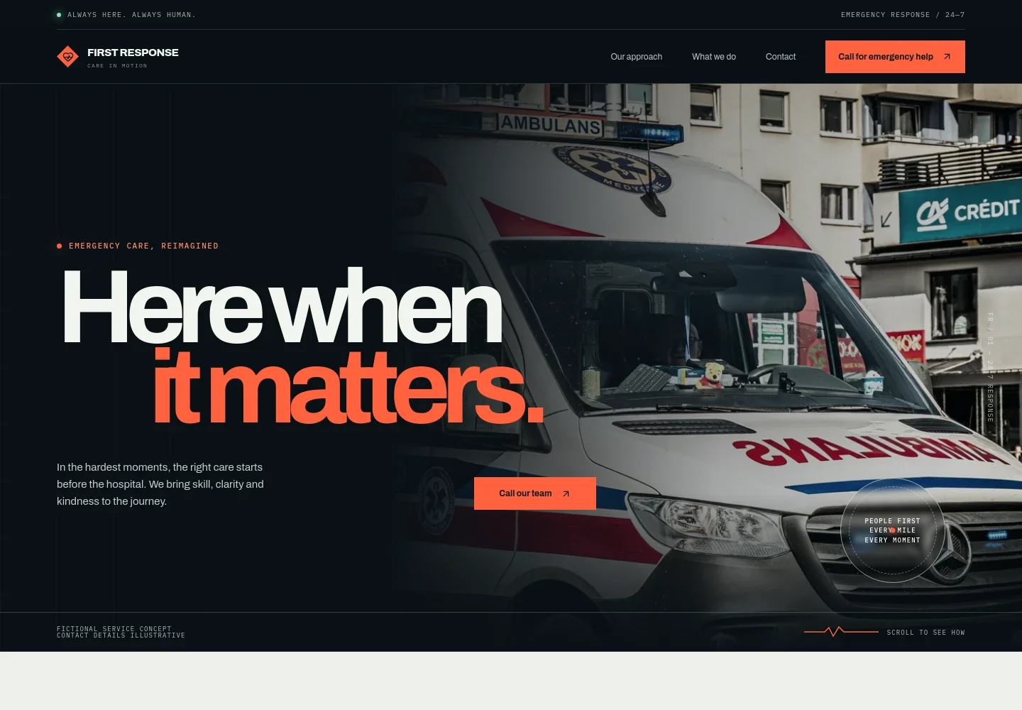 Ambulance Service Website Template
