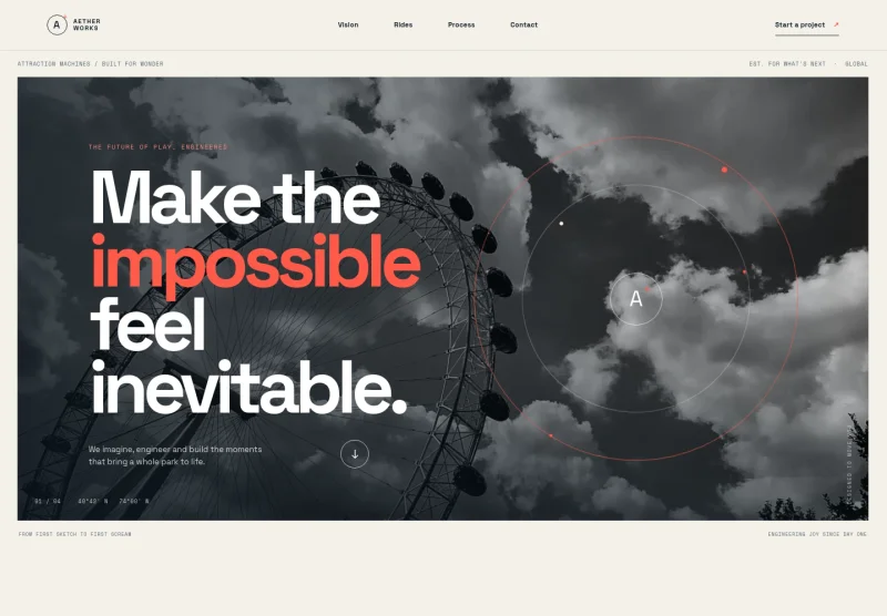 Amusement Ride Supplier Website Template