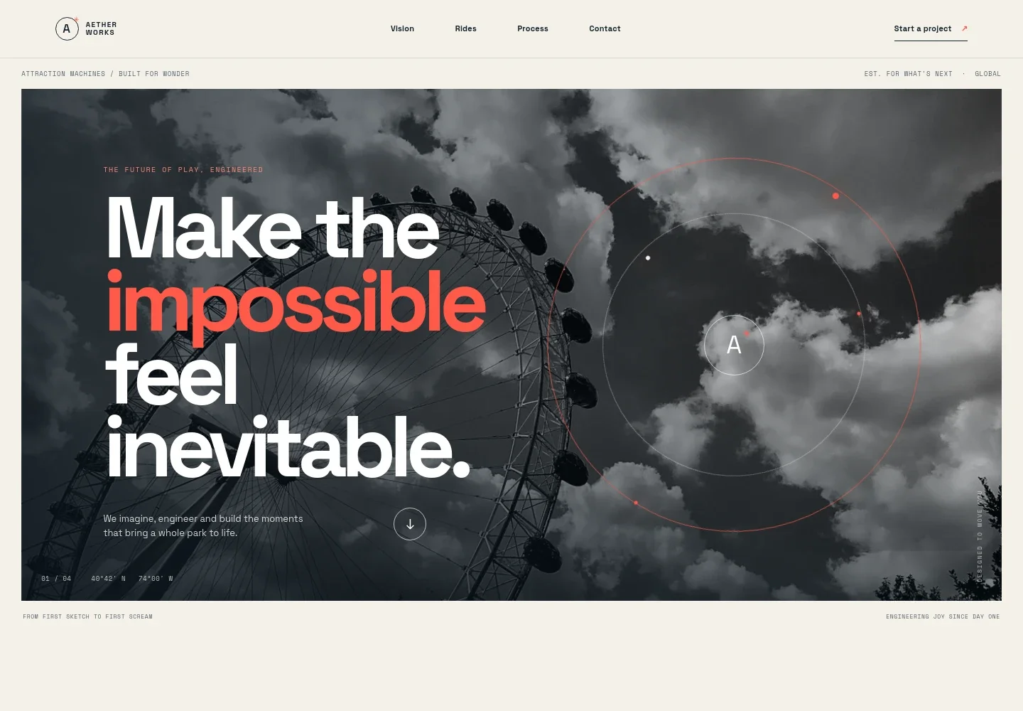 Amusement Ride Supplier Website Template