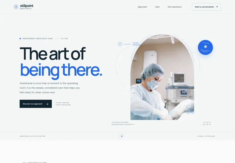 Anesthesiologist Website Template