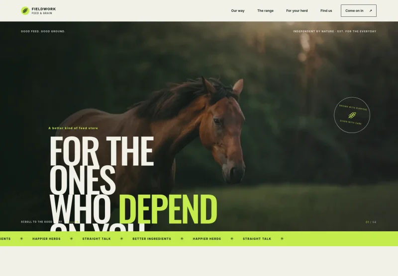 Animal Feed Store Website Template