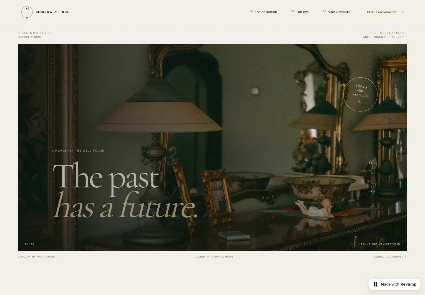 Antiques Website Template