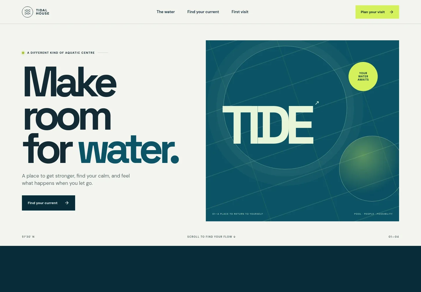 Aquatic Center Website Template