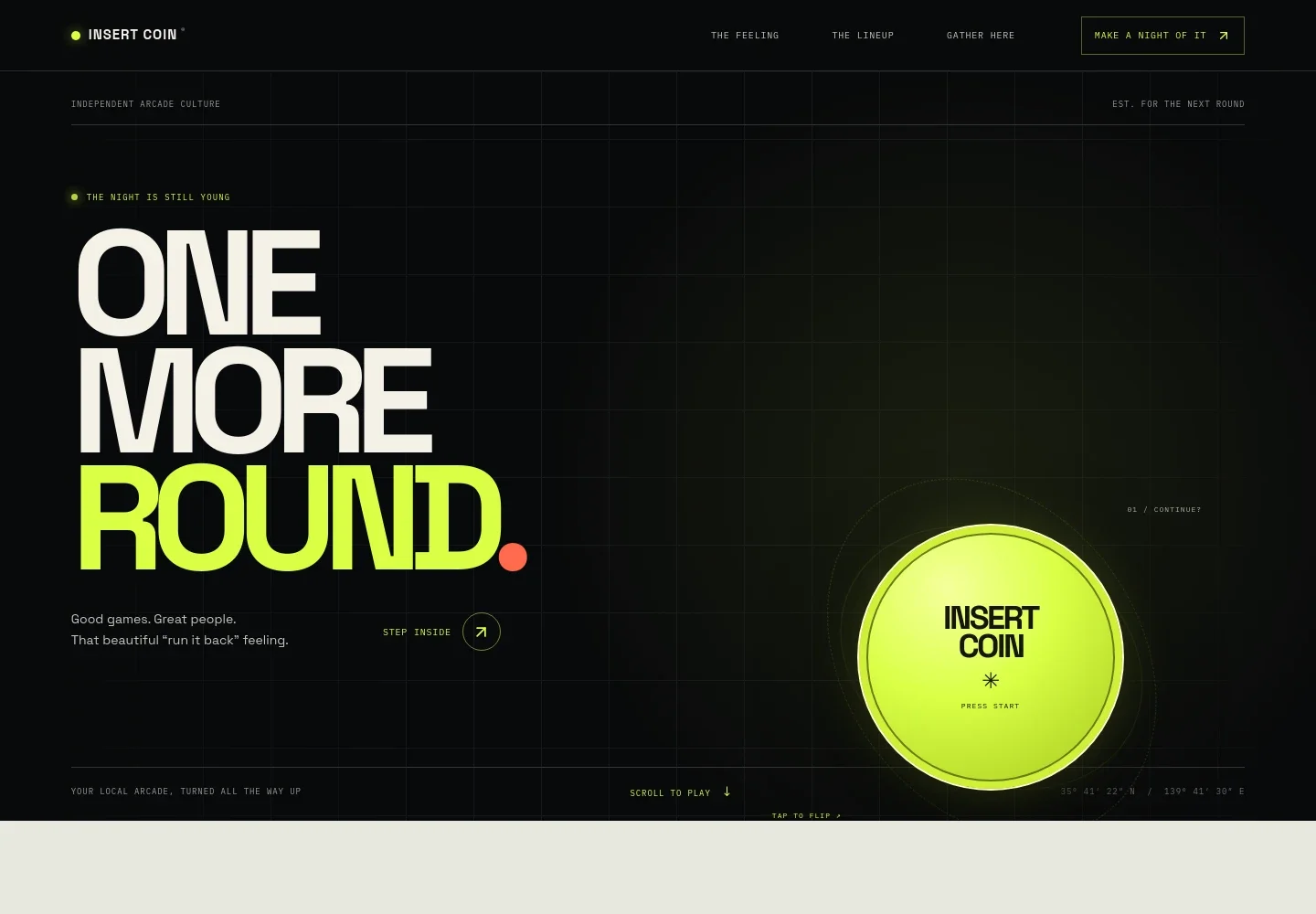 Arcade Game Website Template