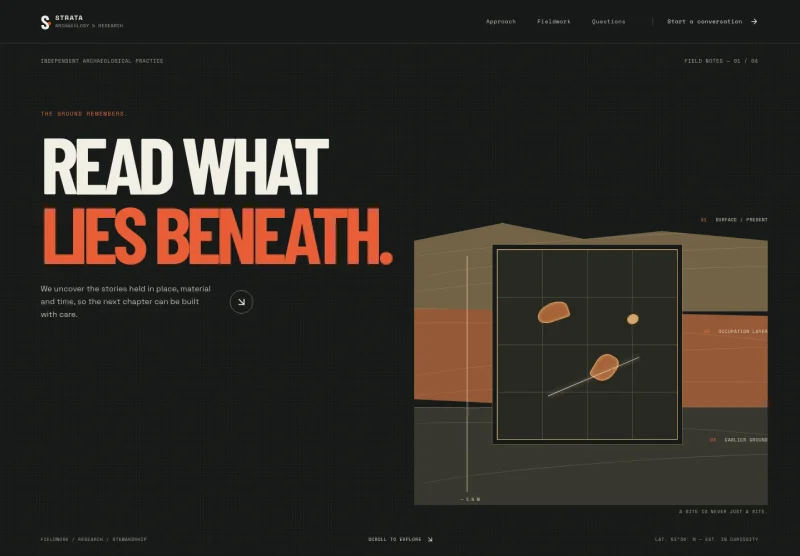 Archaeologist Website Template