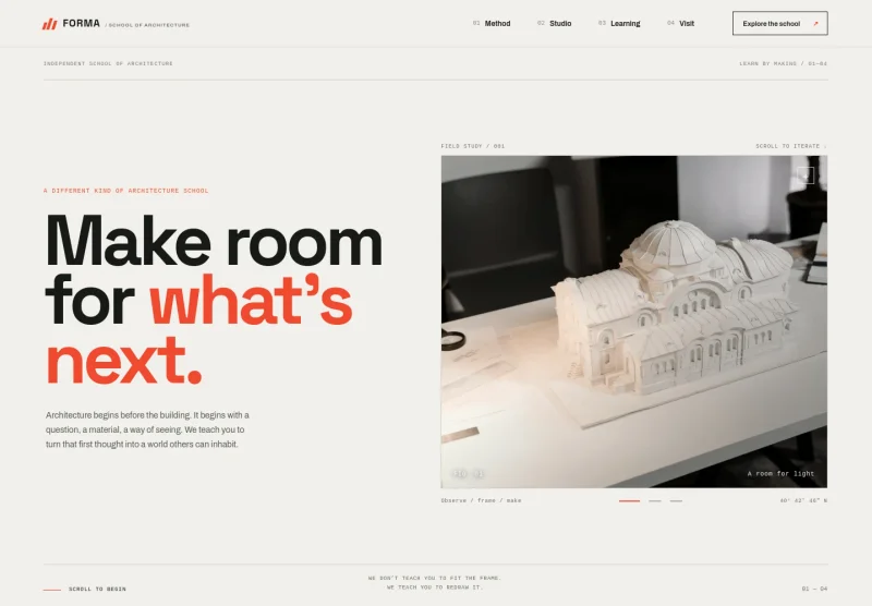 Architecture School Website Template