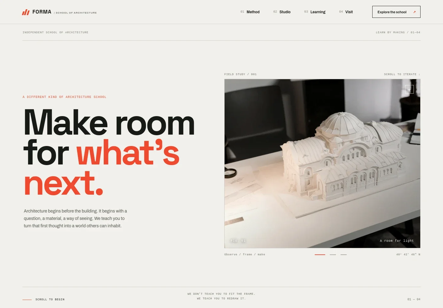 Architecture School Website Template