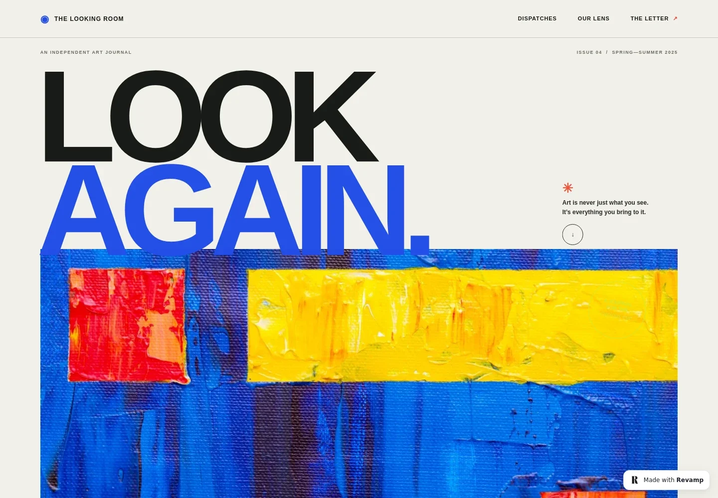 Art Blog Website Template