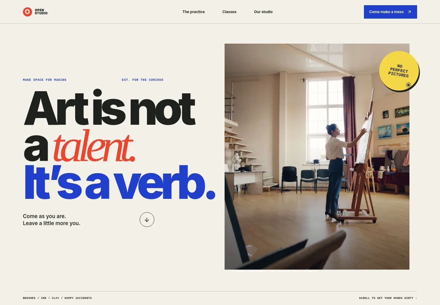 Art Class Website Template