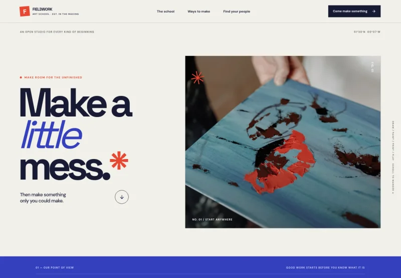 Art School Website Template