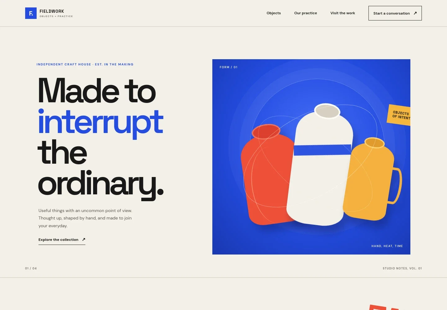 Artisan Website Template