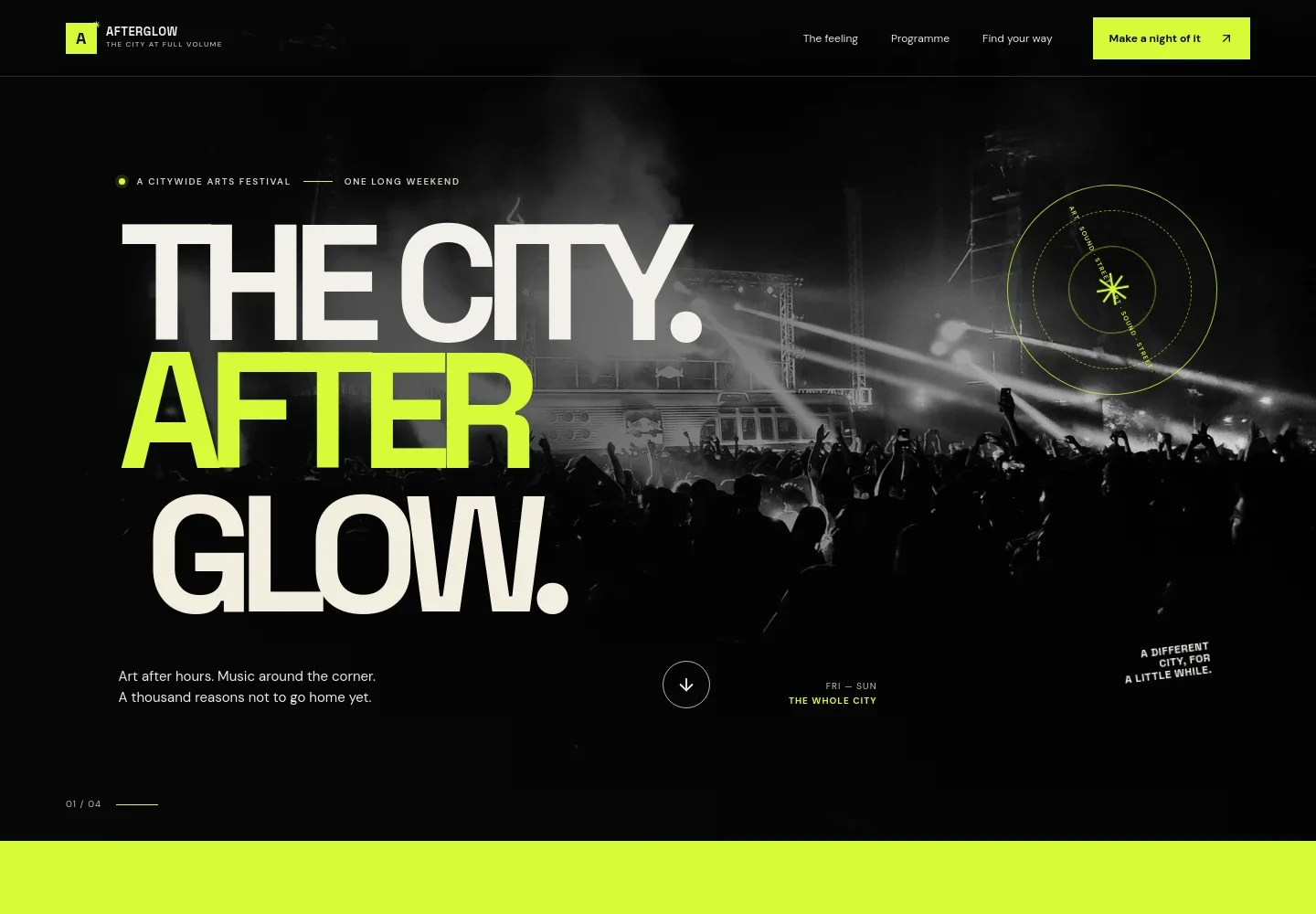 Arts Festival Website Template