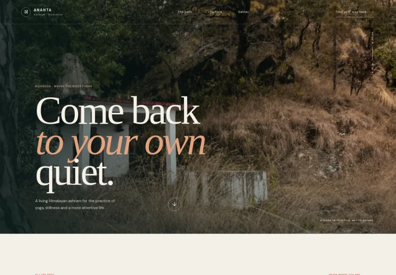 Ashram Website Template