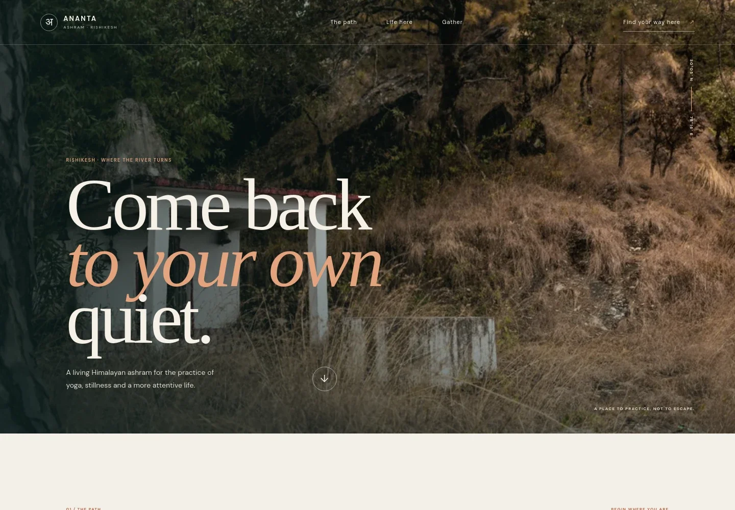 Ashram Website Template