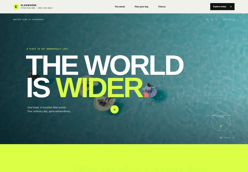 Attractions Website Template