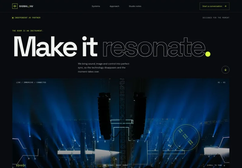 Audio Visual Equipment Supplier Website Template