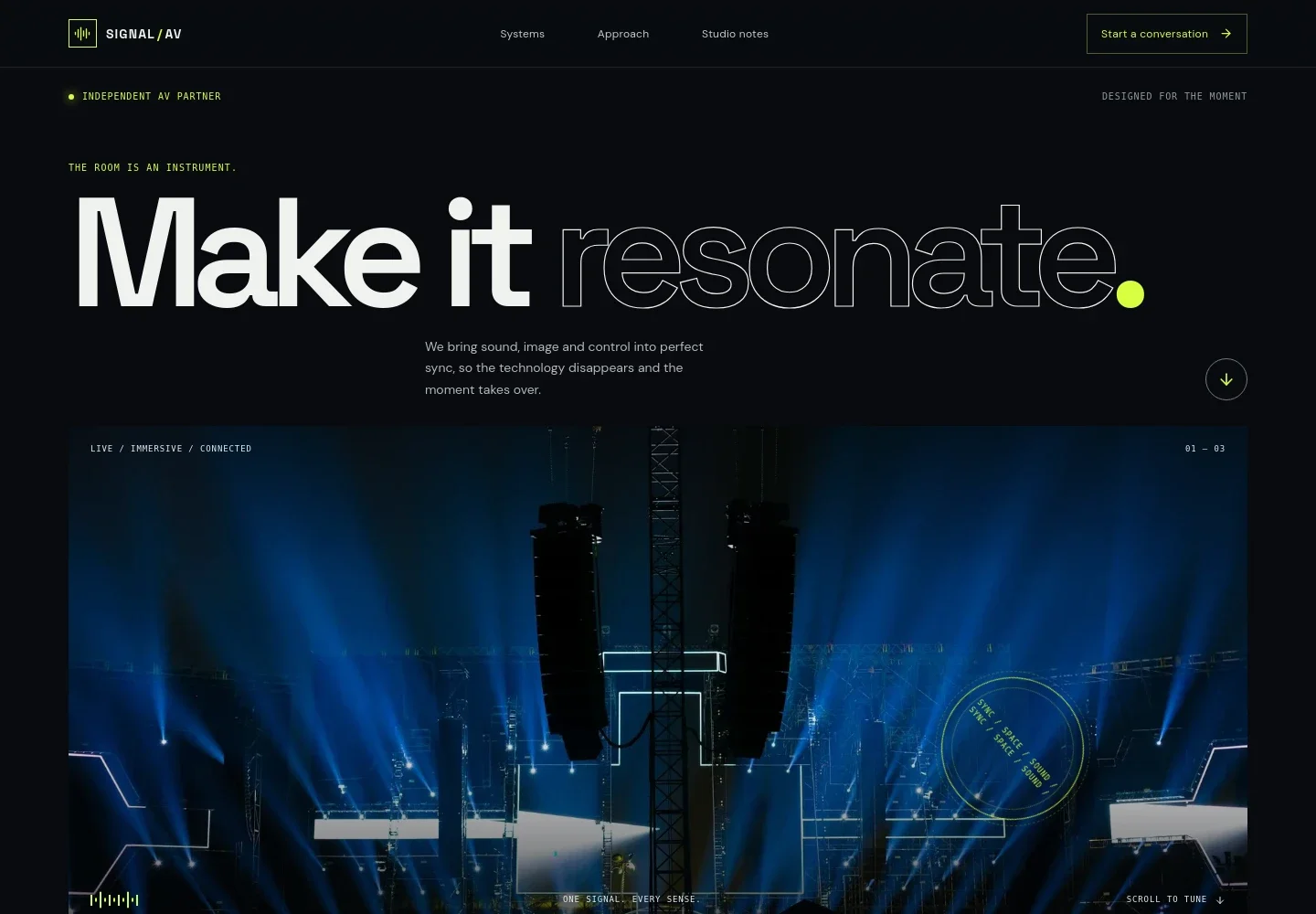 Audio Visual Equipment Supplier Website Template
