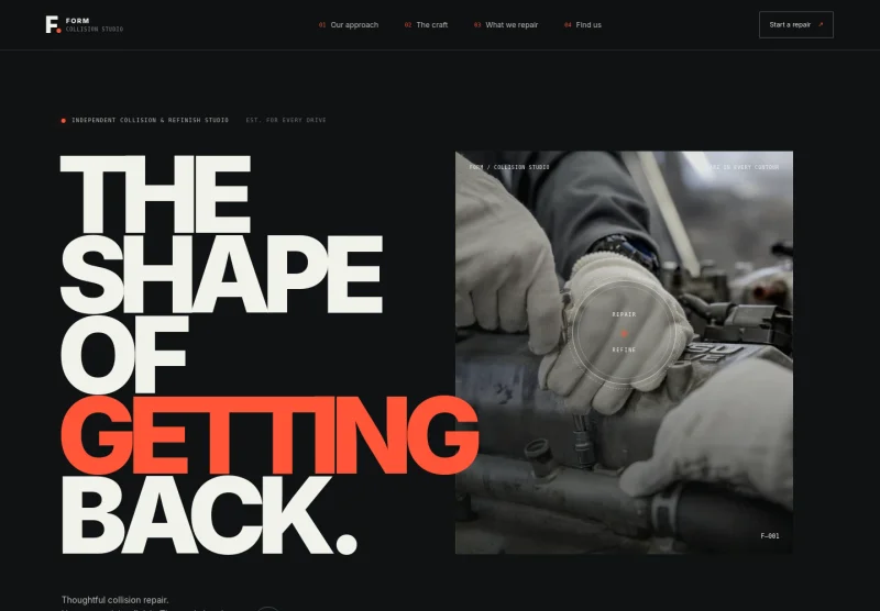 Auto Body Website Template