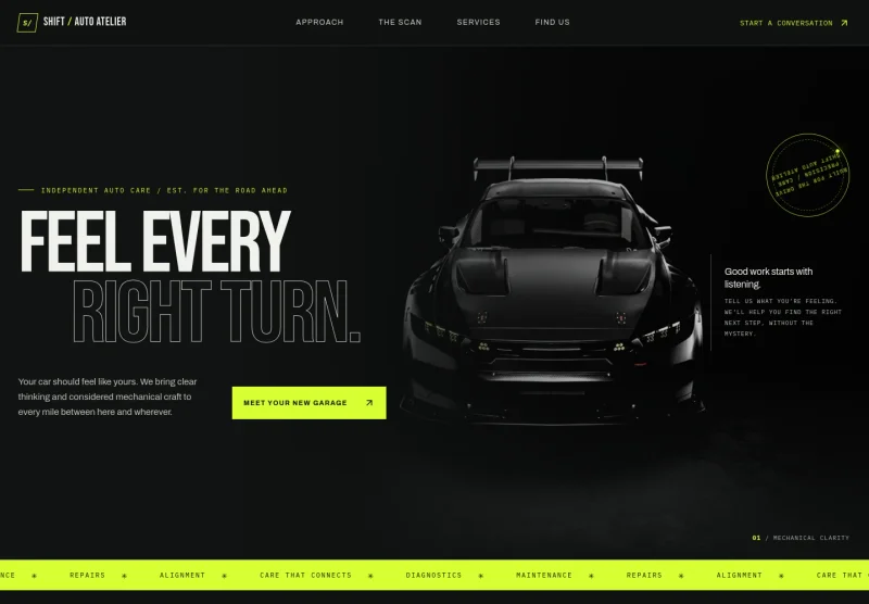 Auto Shop Website Template