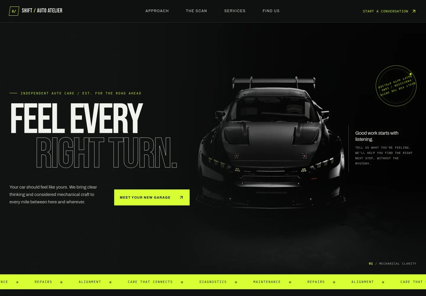 Auto Shop Website Template