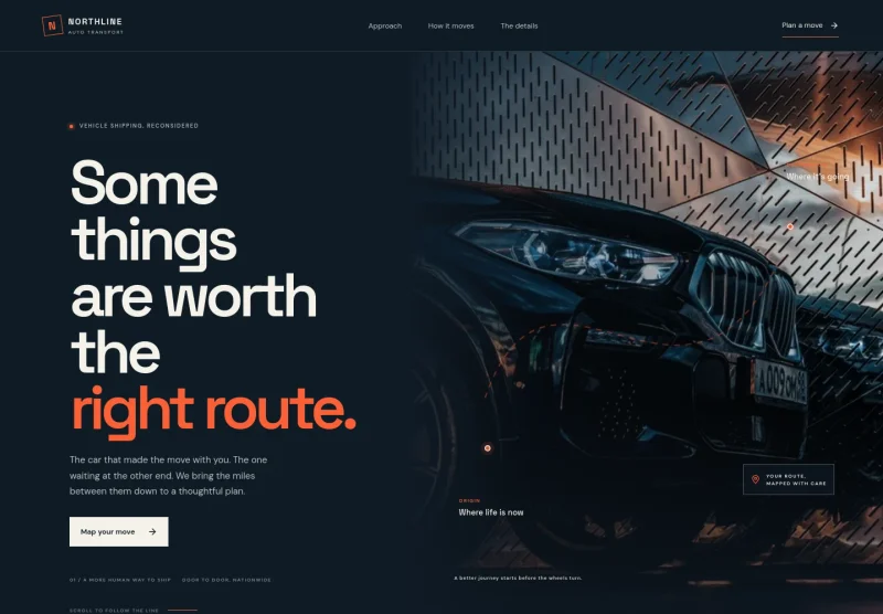Auto Transport Broker Website Template