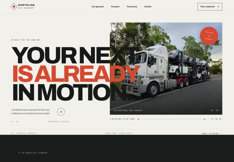 Auto Transport Website Template