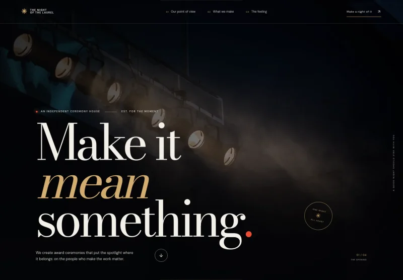 Awards Ceremony Website Template