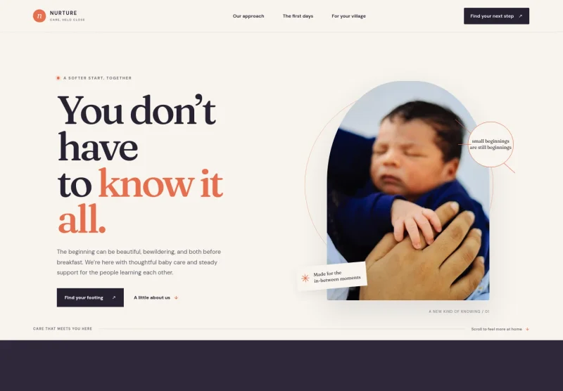 Baby Care Website Template