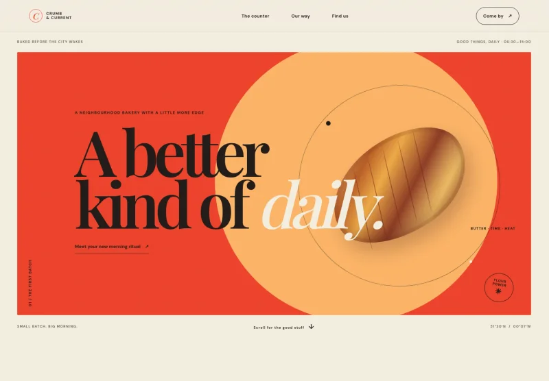 Baked Goods Store Website Template