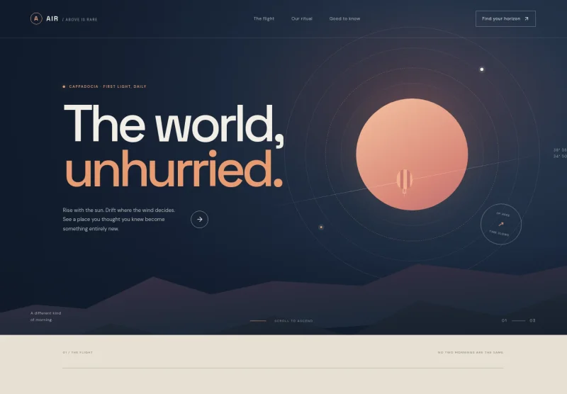 Balloon Ride Tour Agency Website Template
