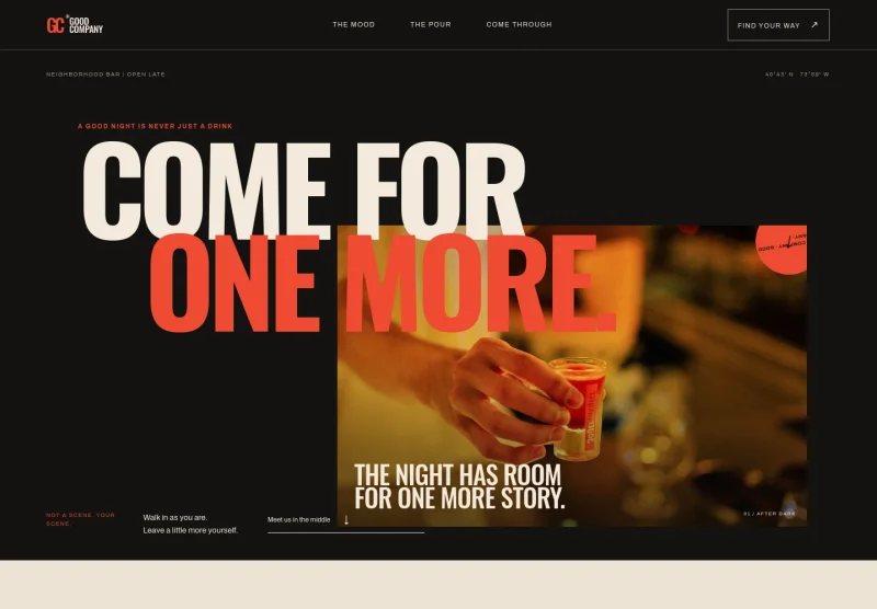 Bar Website Template