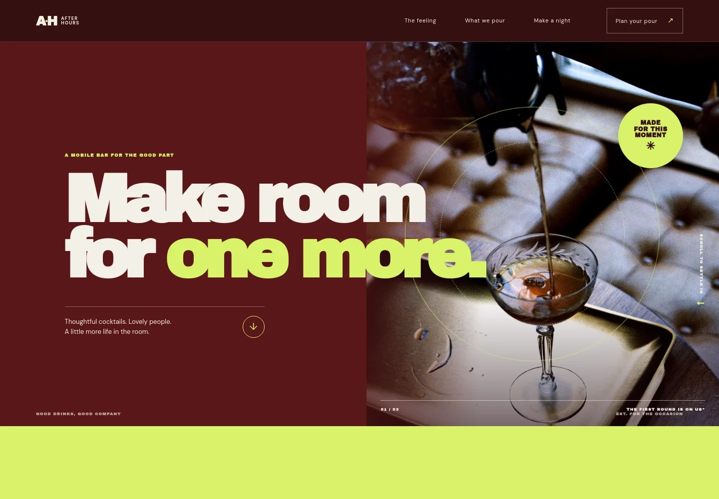 Bartending Service Website Template