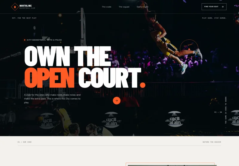 Basketball Team Website Template